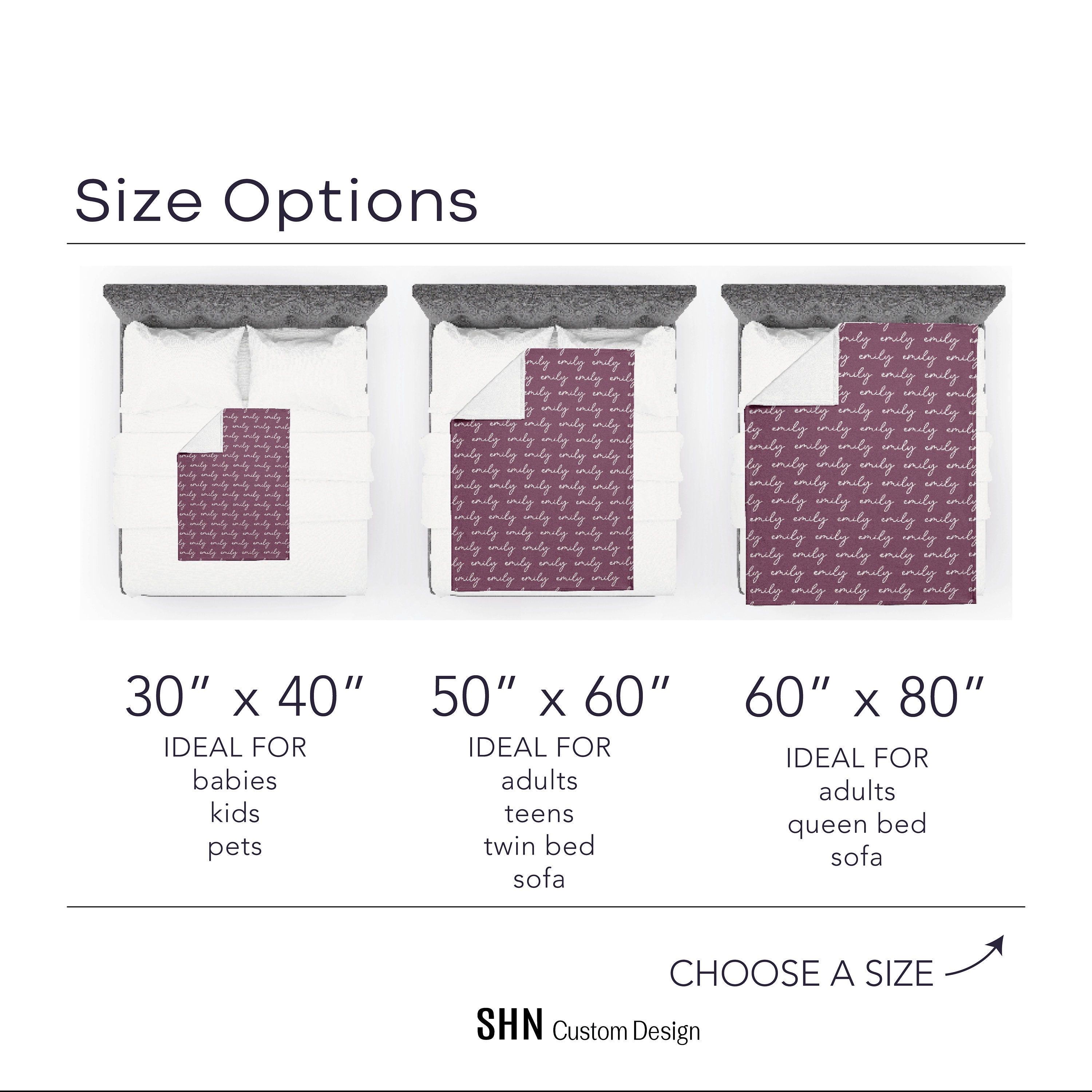 Personalized Plush Throw Blanket