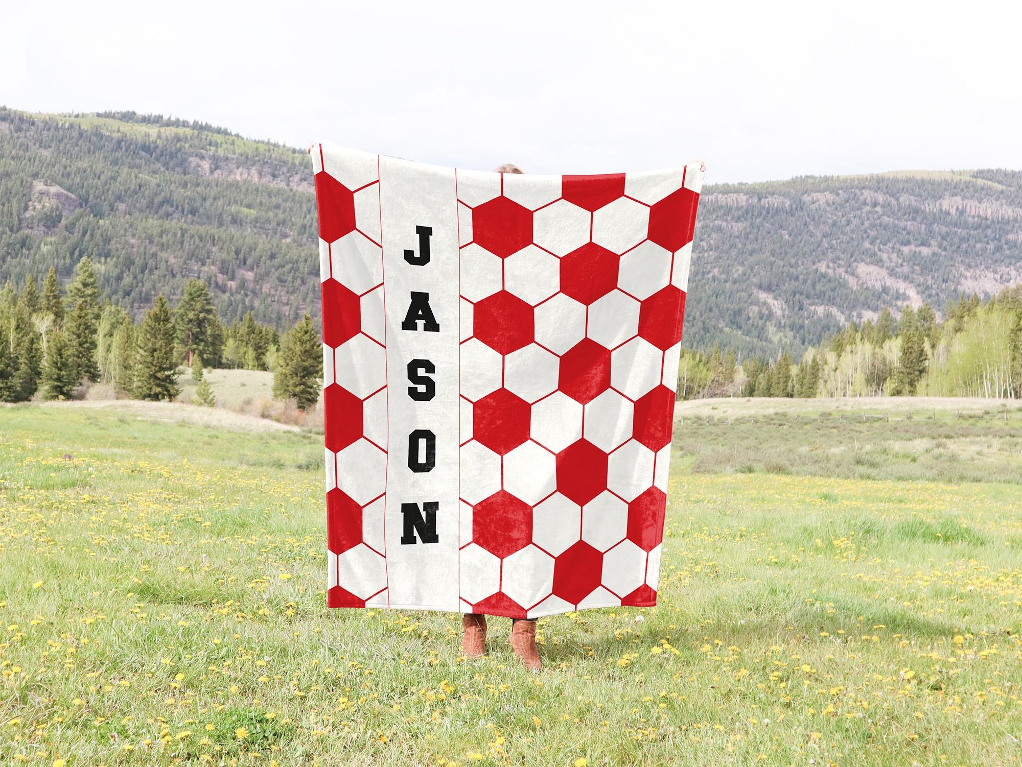 Personalized Sports Team Blanket with Name