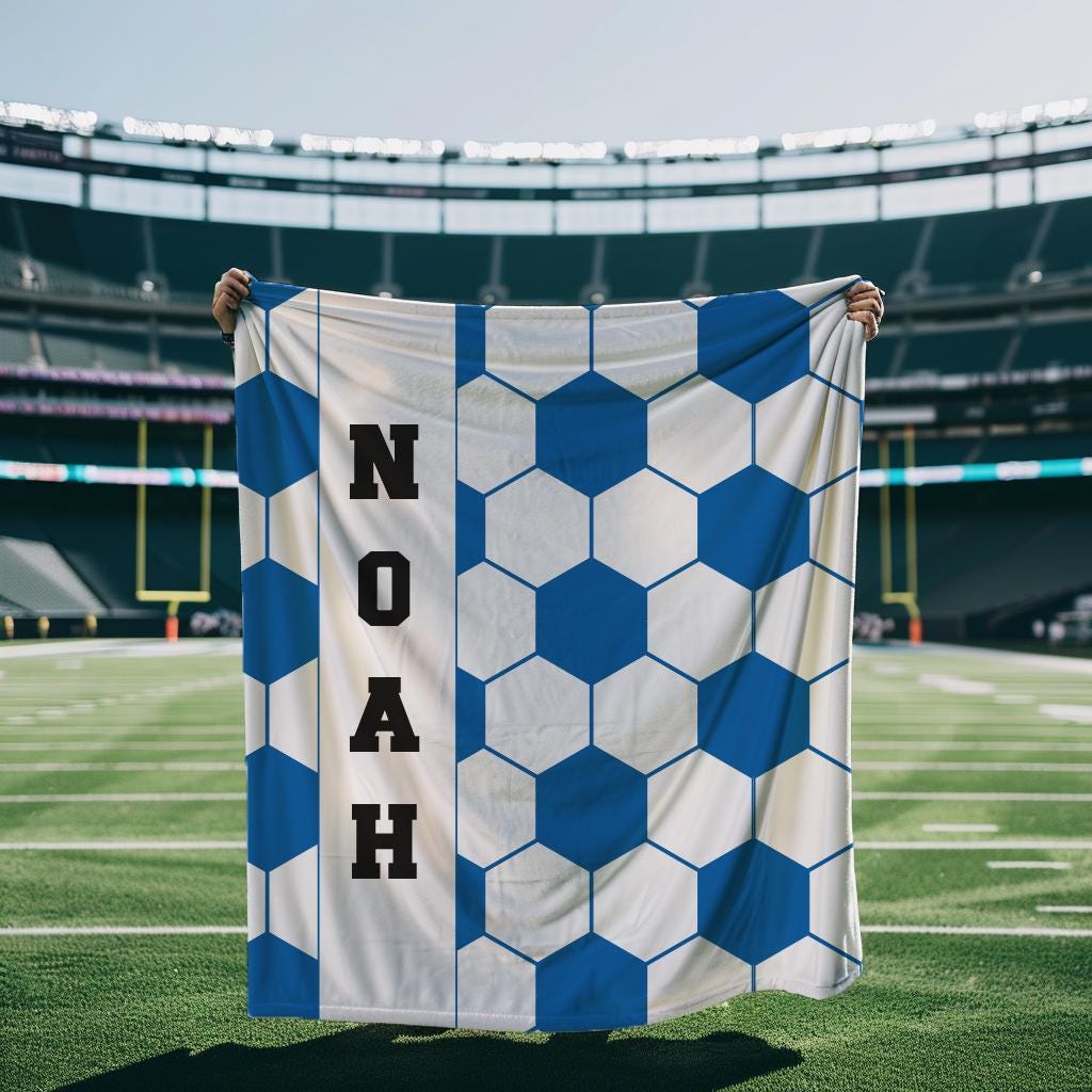 Personalized Sports Team Blanket with Name