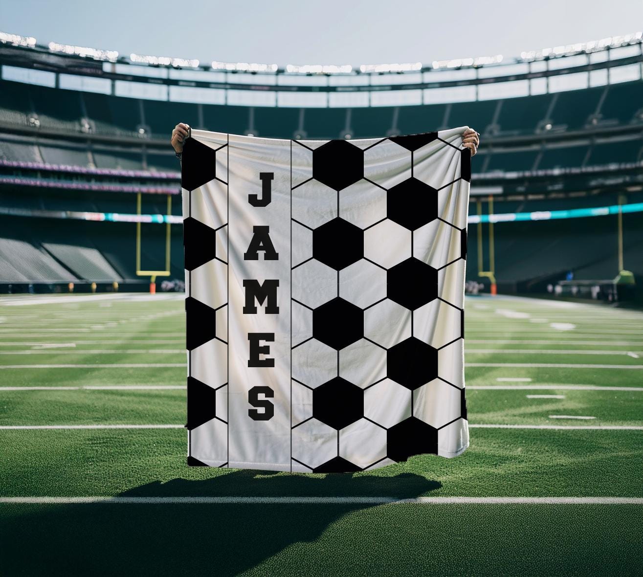 Personalized Sports Team Blanket with Name