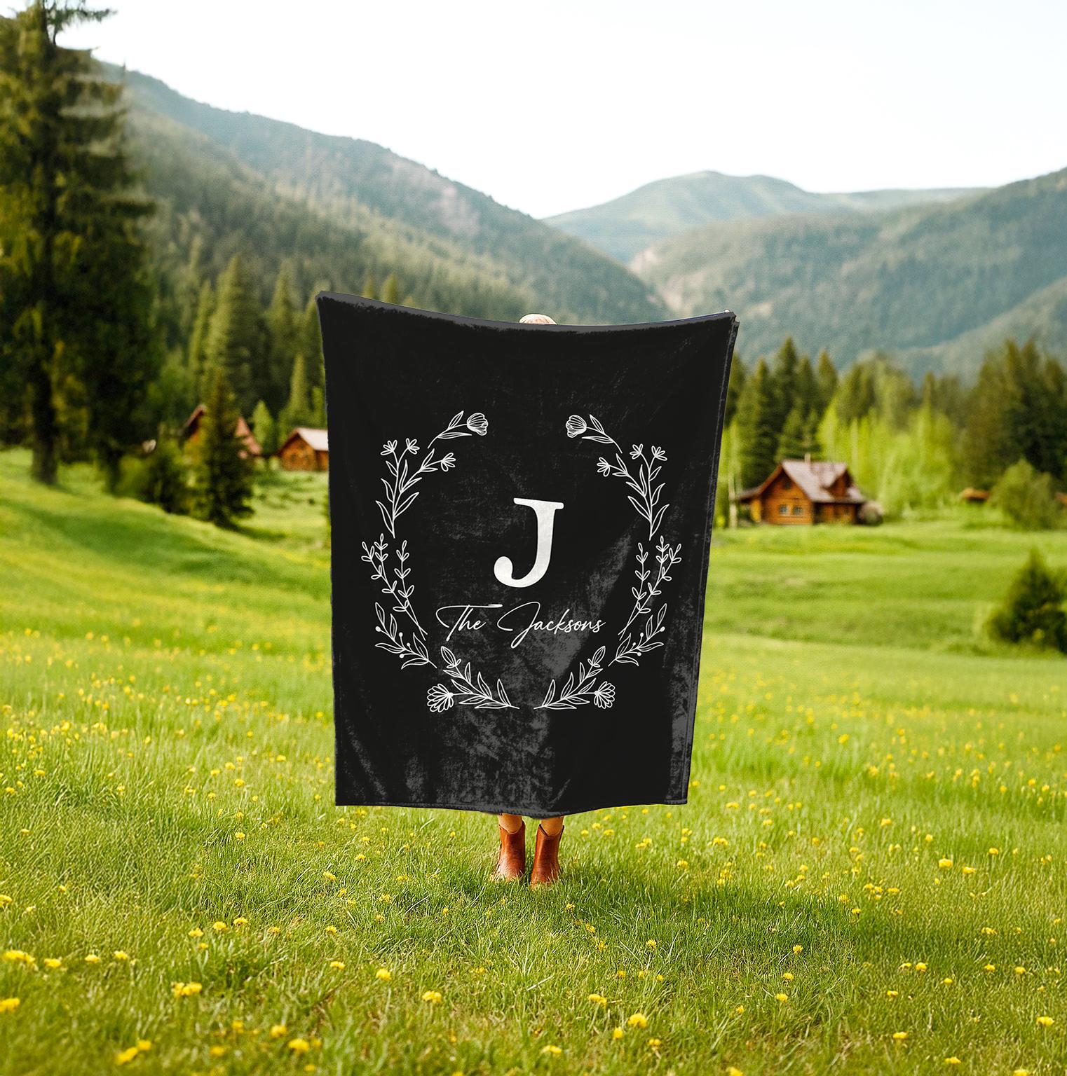 Custom Family Name Blanket