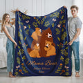 Mama Bear Gift for Mom Blanket