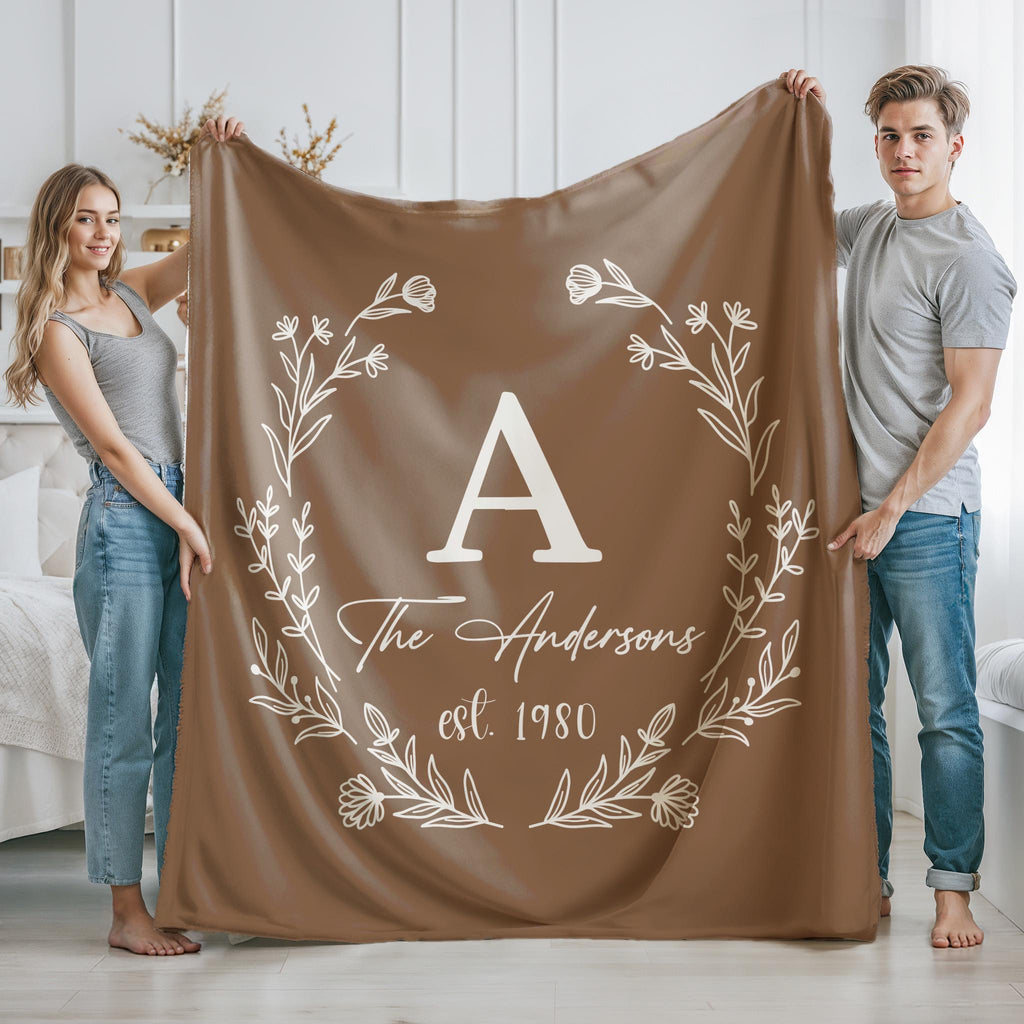 Custom Family Name Blanket