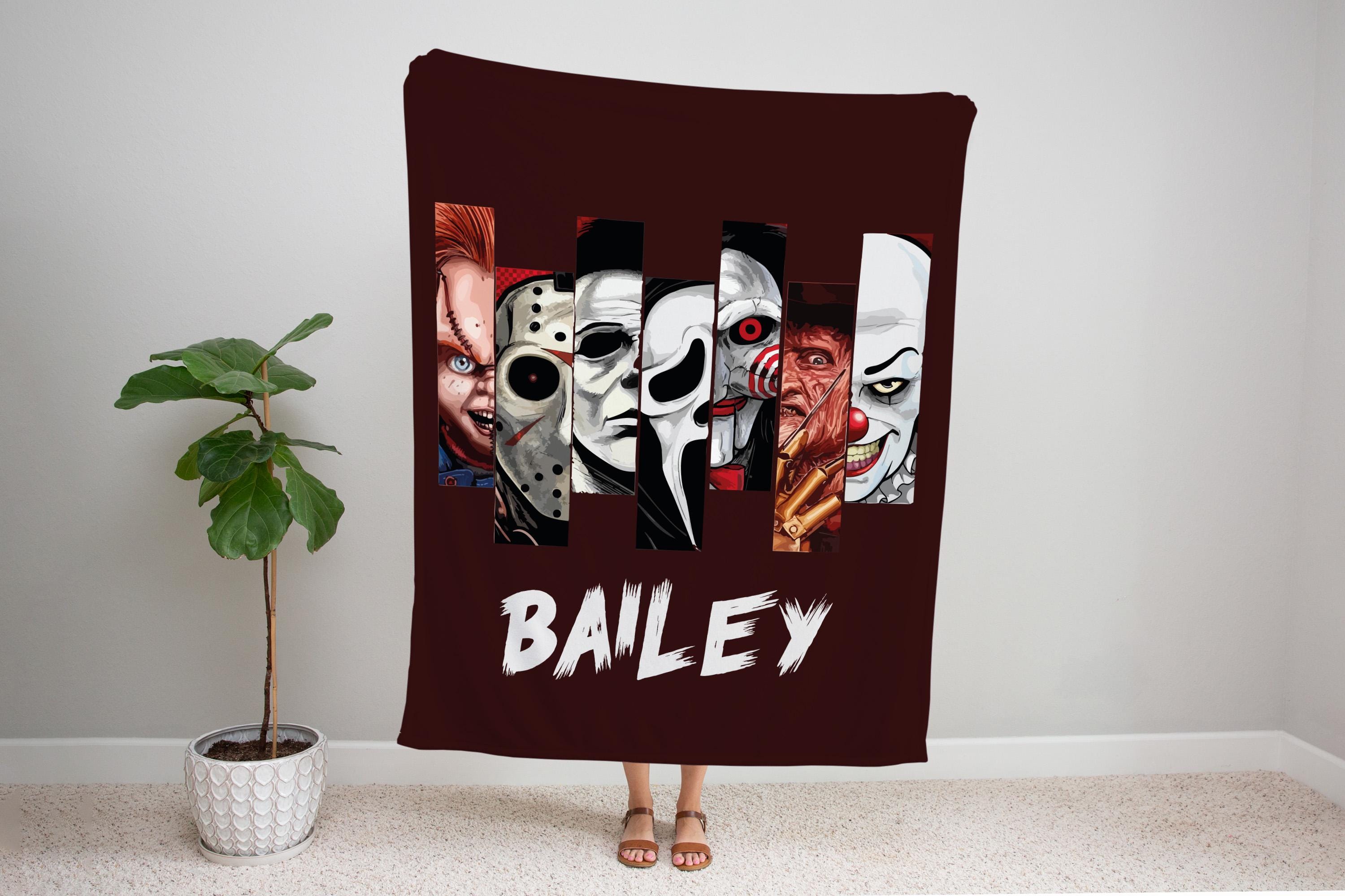 Personalized Horror Movie Blanket